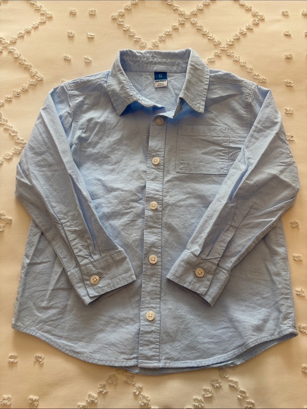 Old Navy Light Blue Button-Down Cotton Shirt